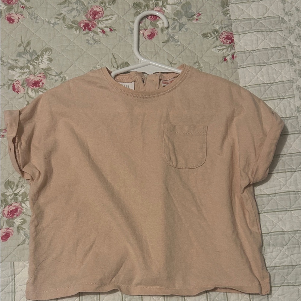 Zara Kids Tan Short Sleeve Tee